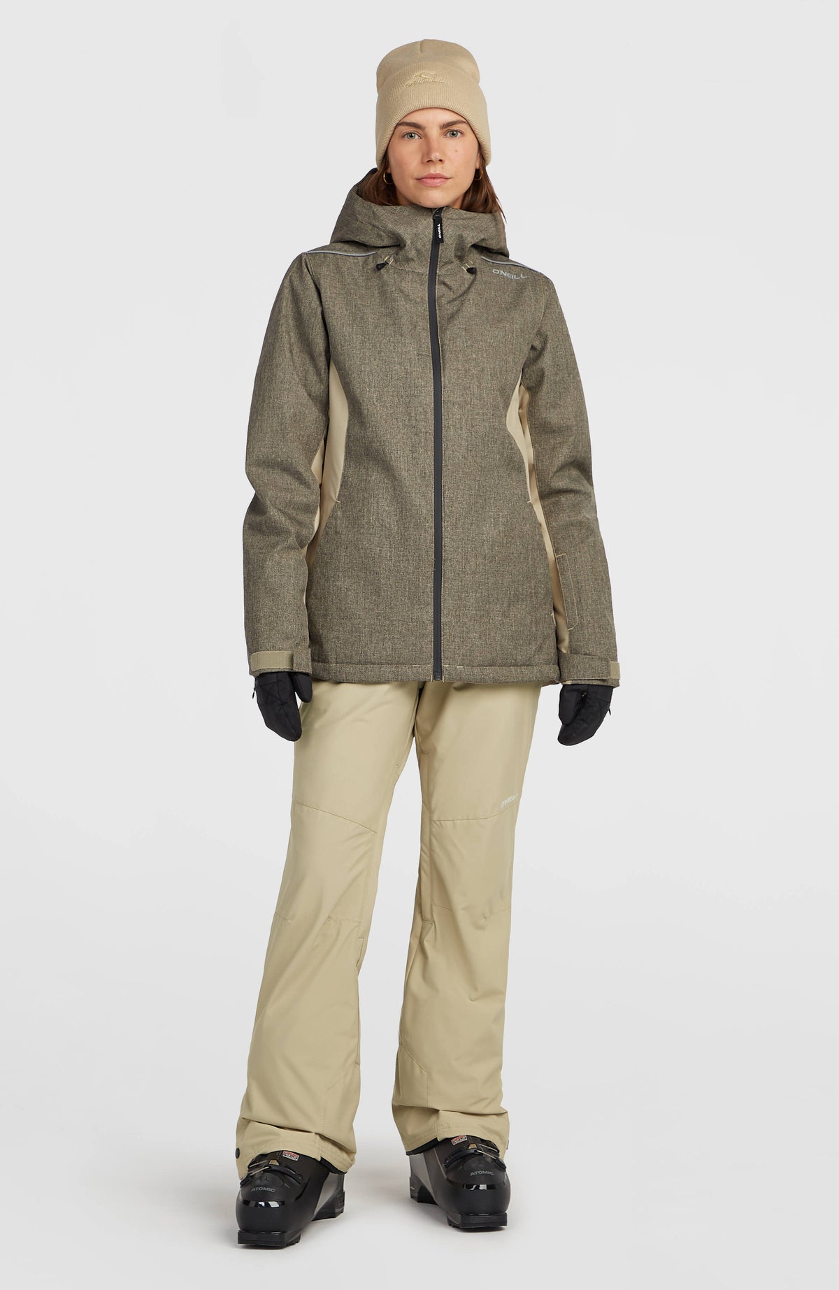 FWC'Cruz Melange Snow Jacket | Olive Blush