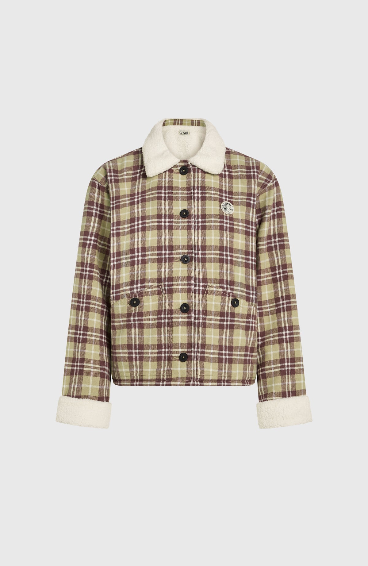 O'Riginals Fleece-Lined Jacket | Beige Check Flannel