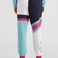 Collegiate Progressive Sweatpants | Aqua Sea Colour Block