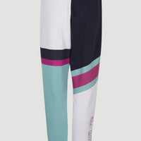Collegiate Progressive Sweatpants | Aqua Sea Colour Block