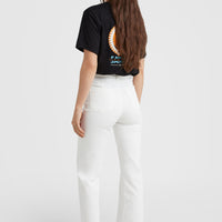 Dive Twill High-Waist Pants | Snow White