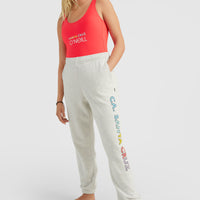 Connective High-Waist Sweatpants | White Melange