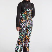 O'Riginals Bib Regular Snow Pants | Black Kemper Print