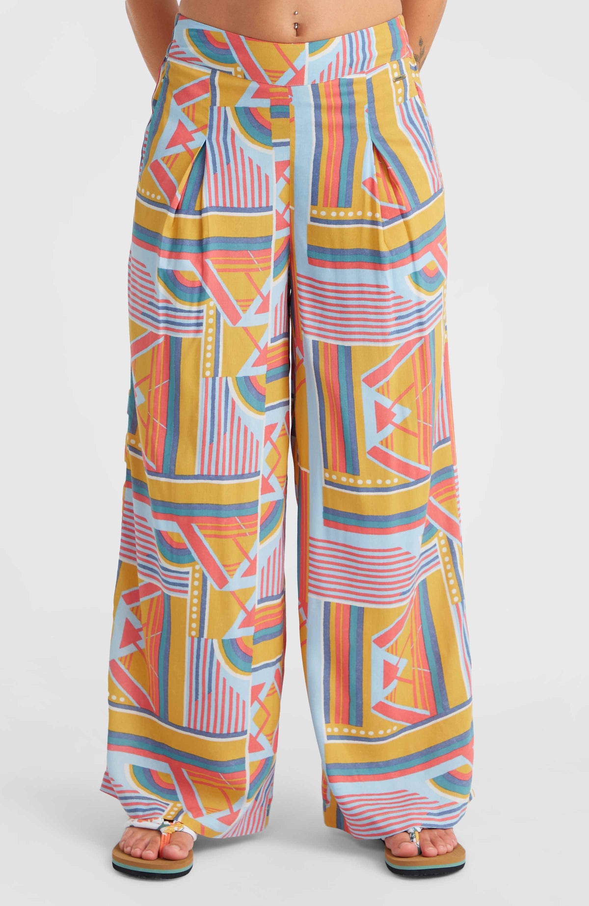 Farrah Women Of The Wave Woven Pants | Yellow Art Geo