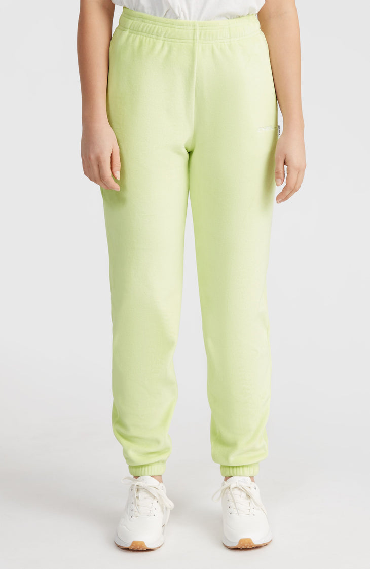 Velour Sweatpants | Lime Wash
