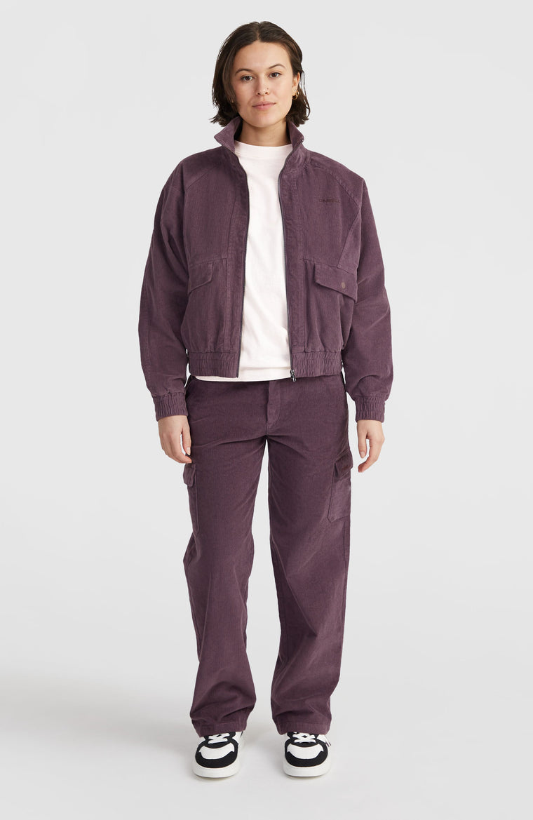Surf Heroes Cord Cargo Pants | Mauve Miracle