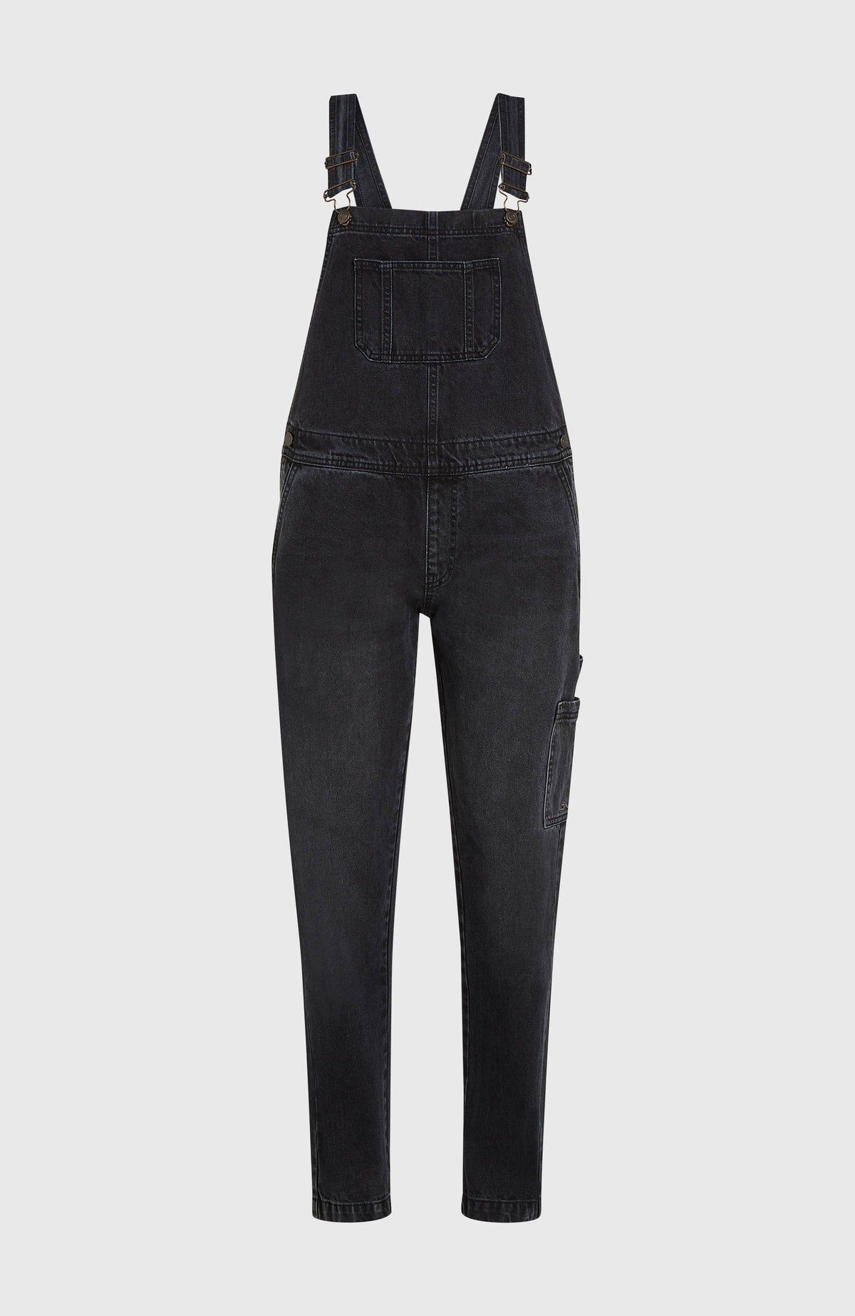 Essentials Twill Dungaree | Black Out