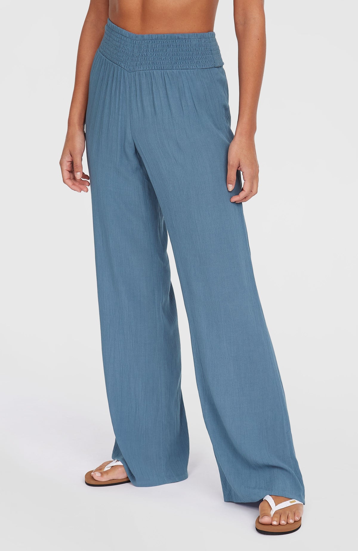 Johnny Smocked Waist Pants | Copen Blue