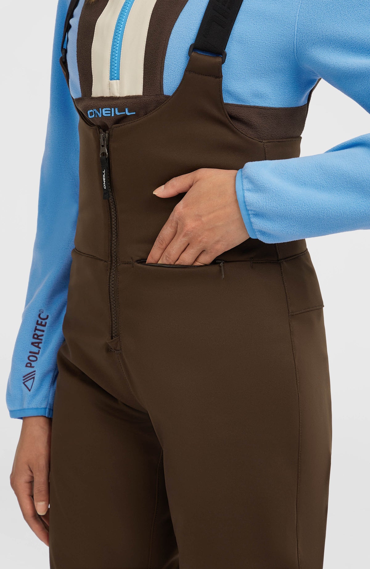 FWC'Cruz Softshell Suspender Snow Pants | Coffee Bean