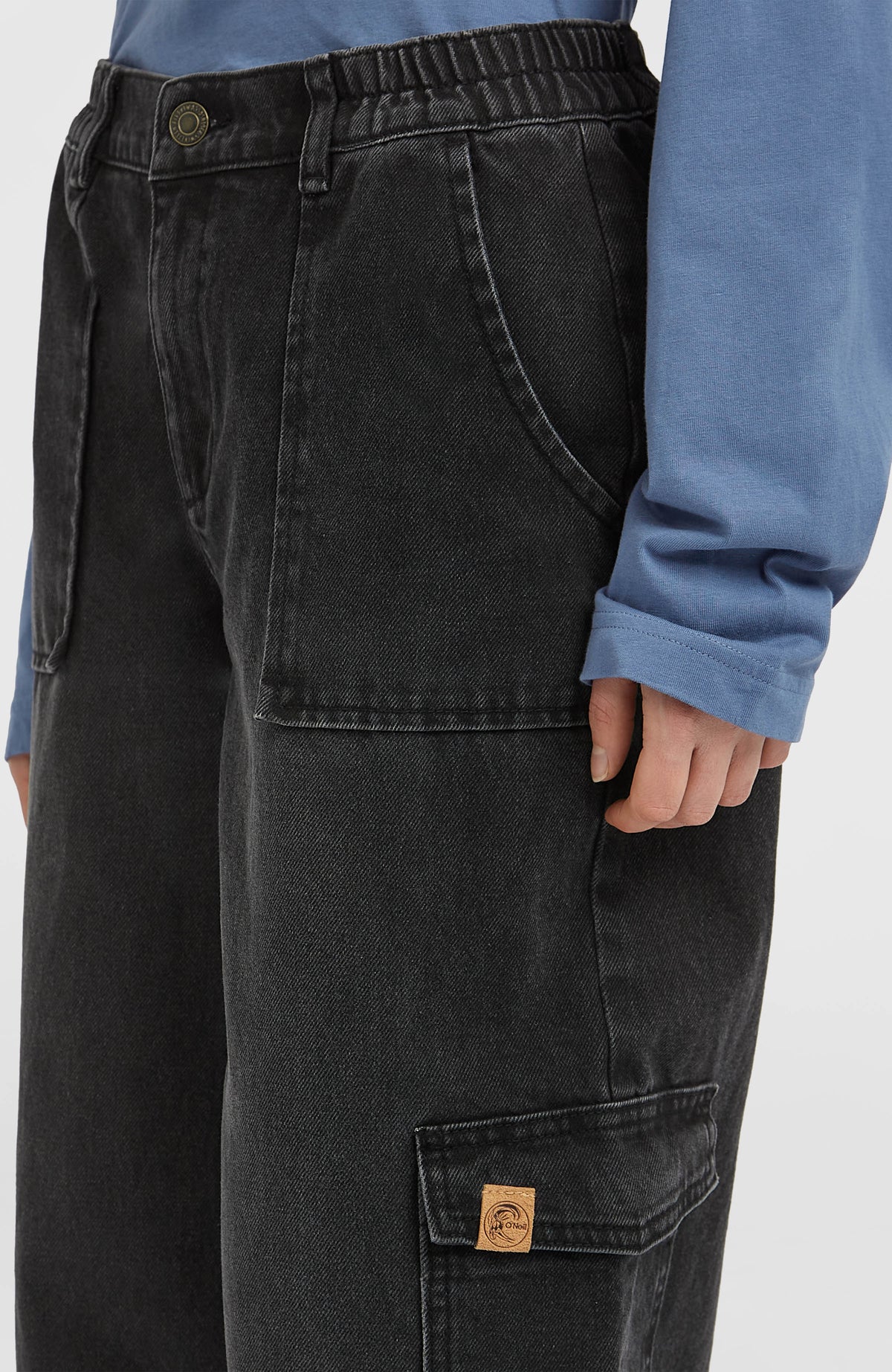 O'Riginals Denim Cargo Pants | Black Out