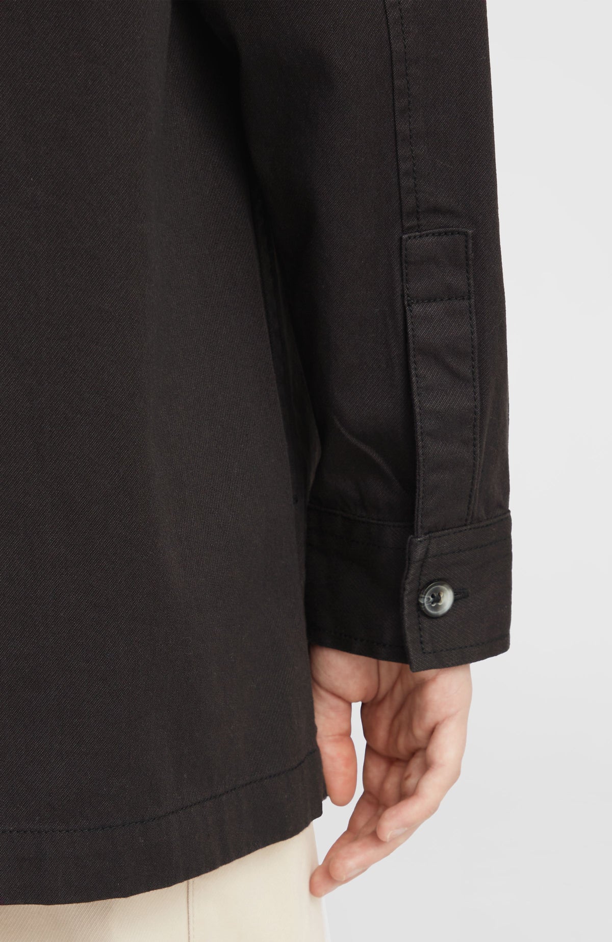 Twill Overshirt | Black Out