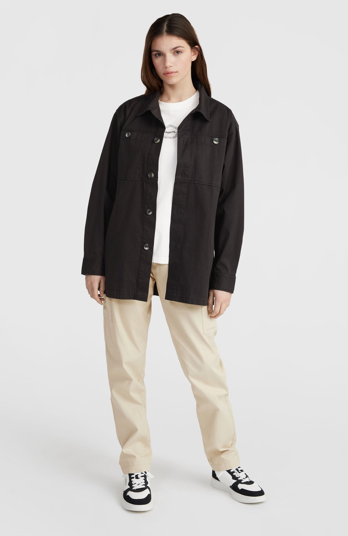 Twill Overshirt | Black Out