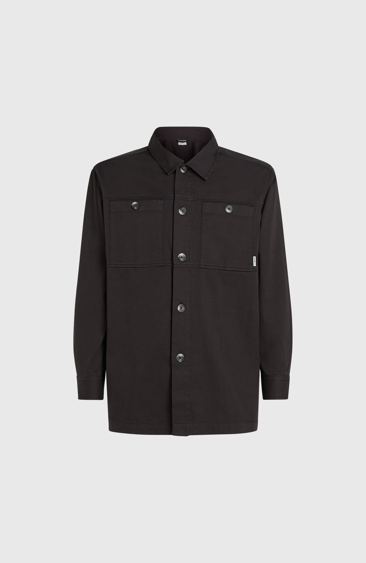 Twill Overshirt | Black Out