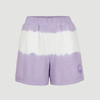 Women Of The Wave High-Waist Sweatshorts | Purple Tie Dye