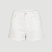 Essential Stretch Mid-Waist Shorts | Snow White