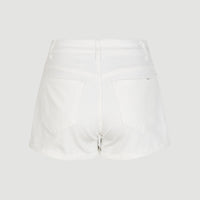 Essential Stretch Mid-Waist Shorts | Snow White