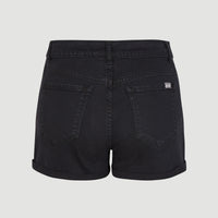 Essential Stretch Mid-Waist Shorts | Black Out