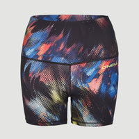 Active High-Waist Shorts | Black Future Fade