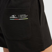 Surfers Not Street Children High-Waist Sweatshorts | Black Out