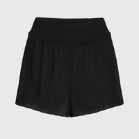 Johnny Smocked Waist Shorts | Black Out