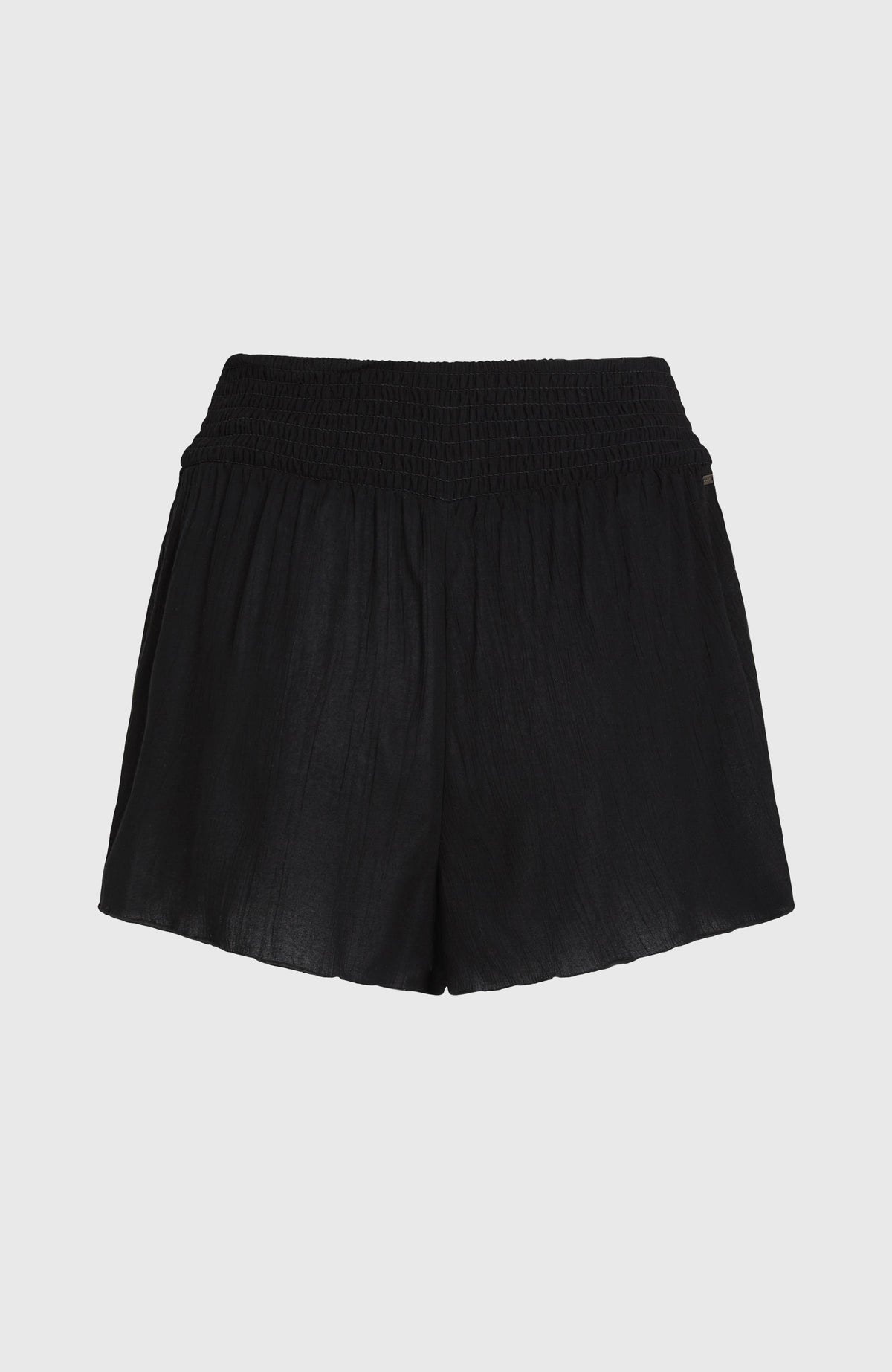 Johnny Smocked Waist Shorts | Black Out