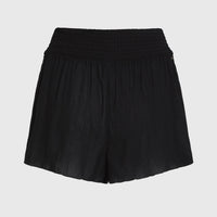 Johnny Smocked Waist Shorts | Black Out