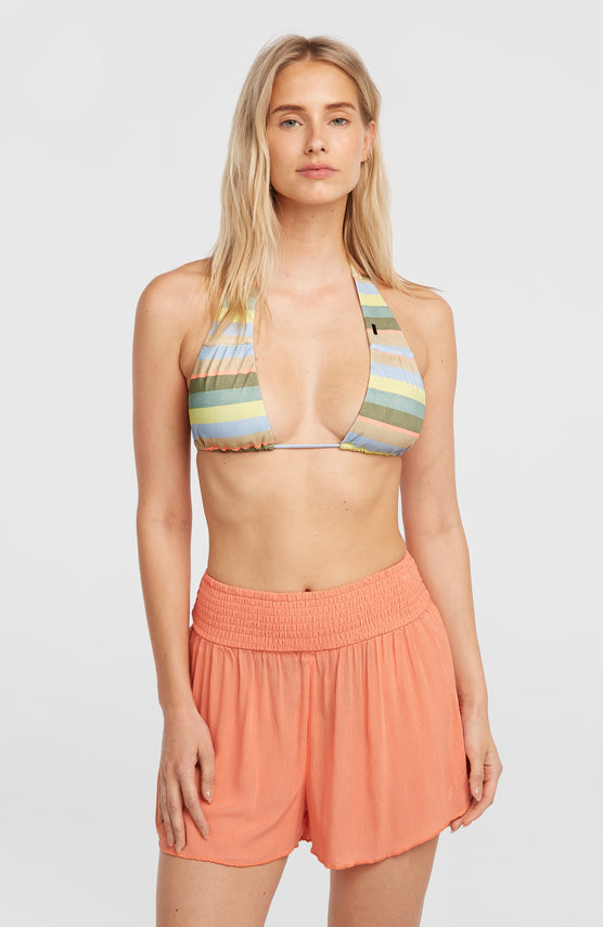 Johnny Smocked Waist Shorts | Funky Peach