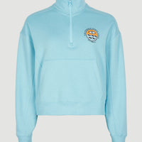 Cove Half Zip Crew Sweatshirt | Blue Topaz