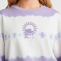 Women Of The Wave Crew Sweatshirt | Purple Tie Dye