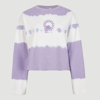 Women Of The Wave Crew Sweatshirt | Purple Tie Dye