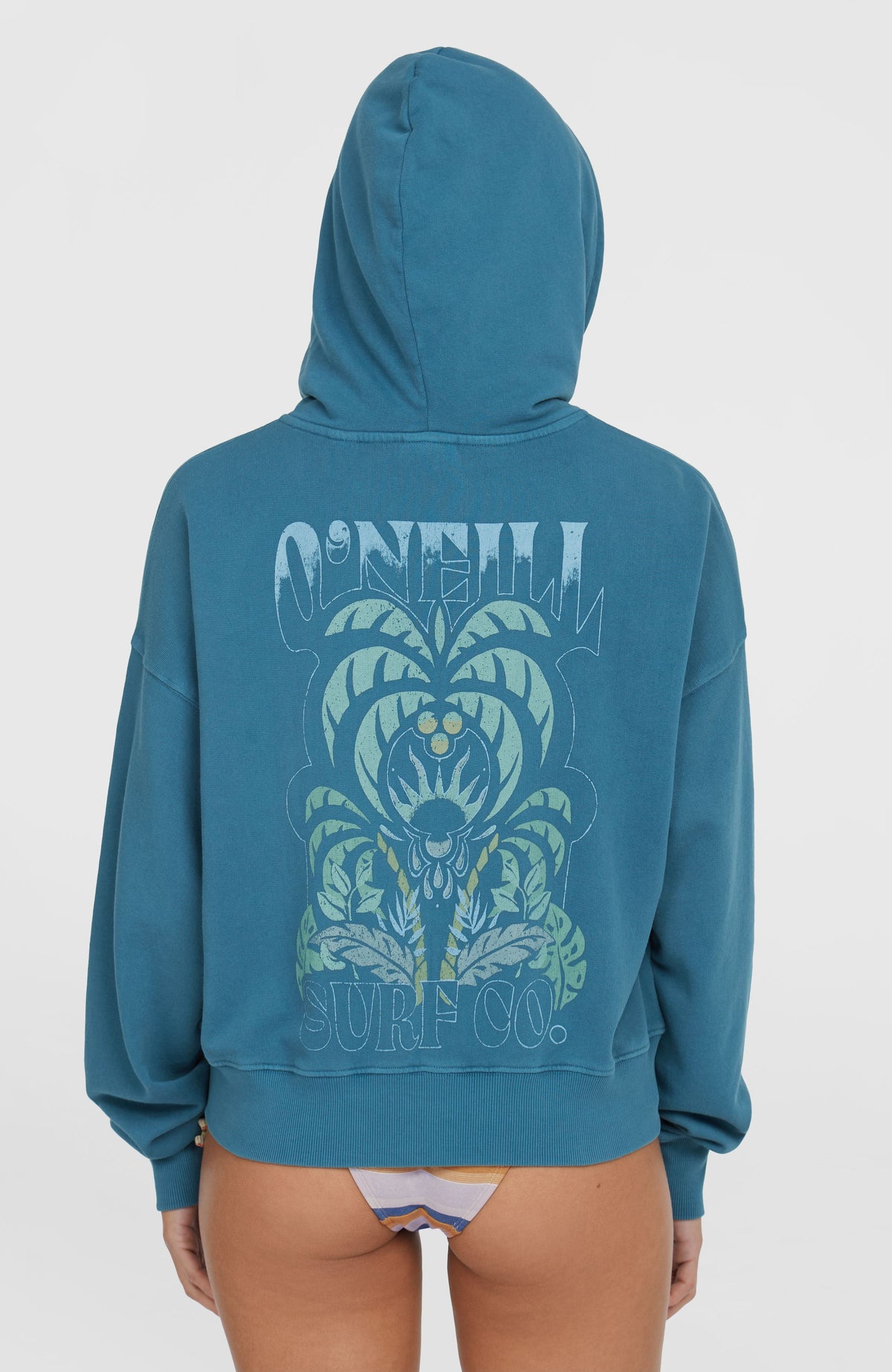 Beach Vintage Full Zip Hoodie | Copen Blue