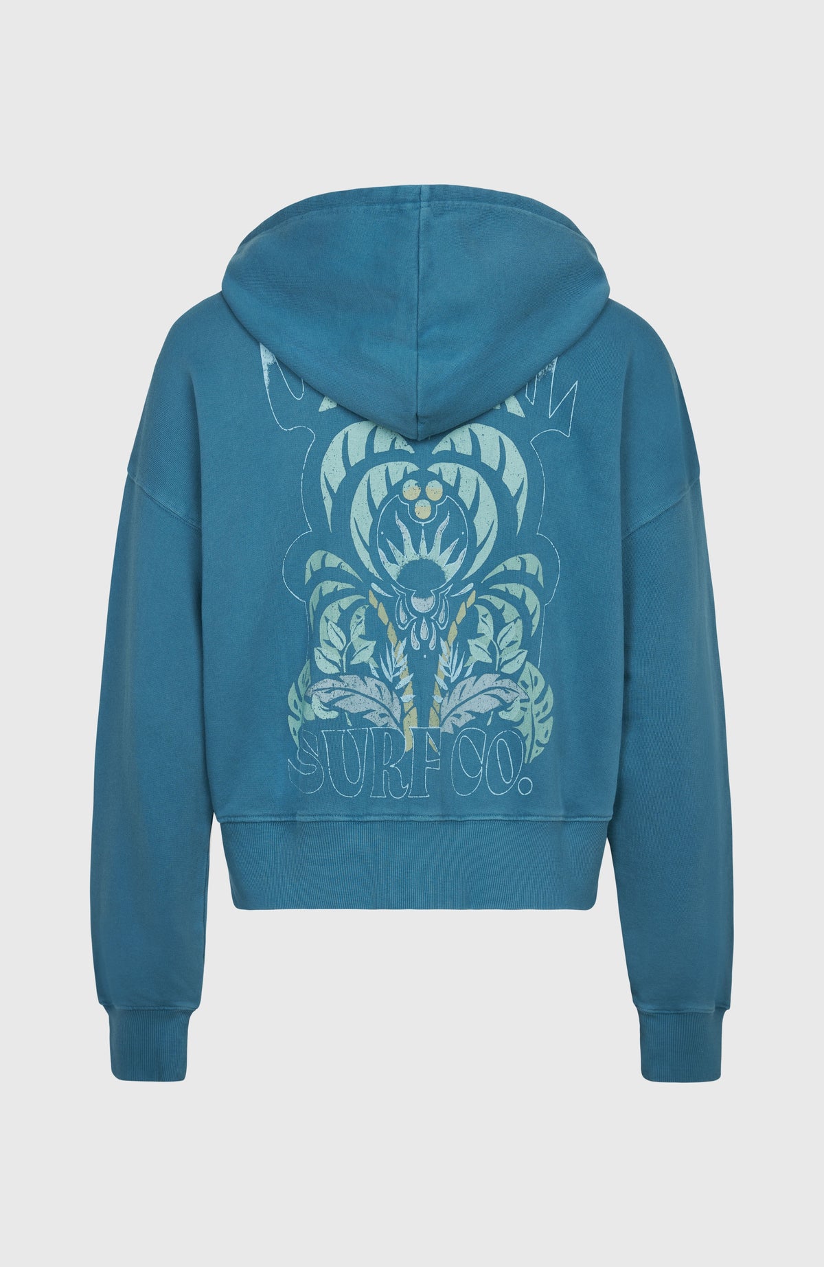Beach Vintage Full Zip Hoodie | Copen Blue