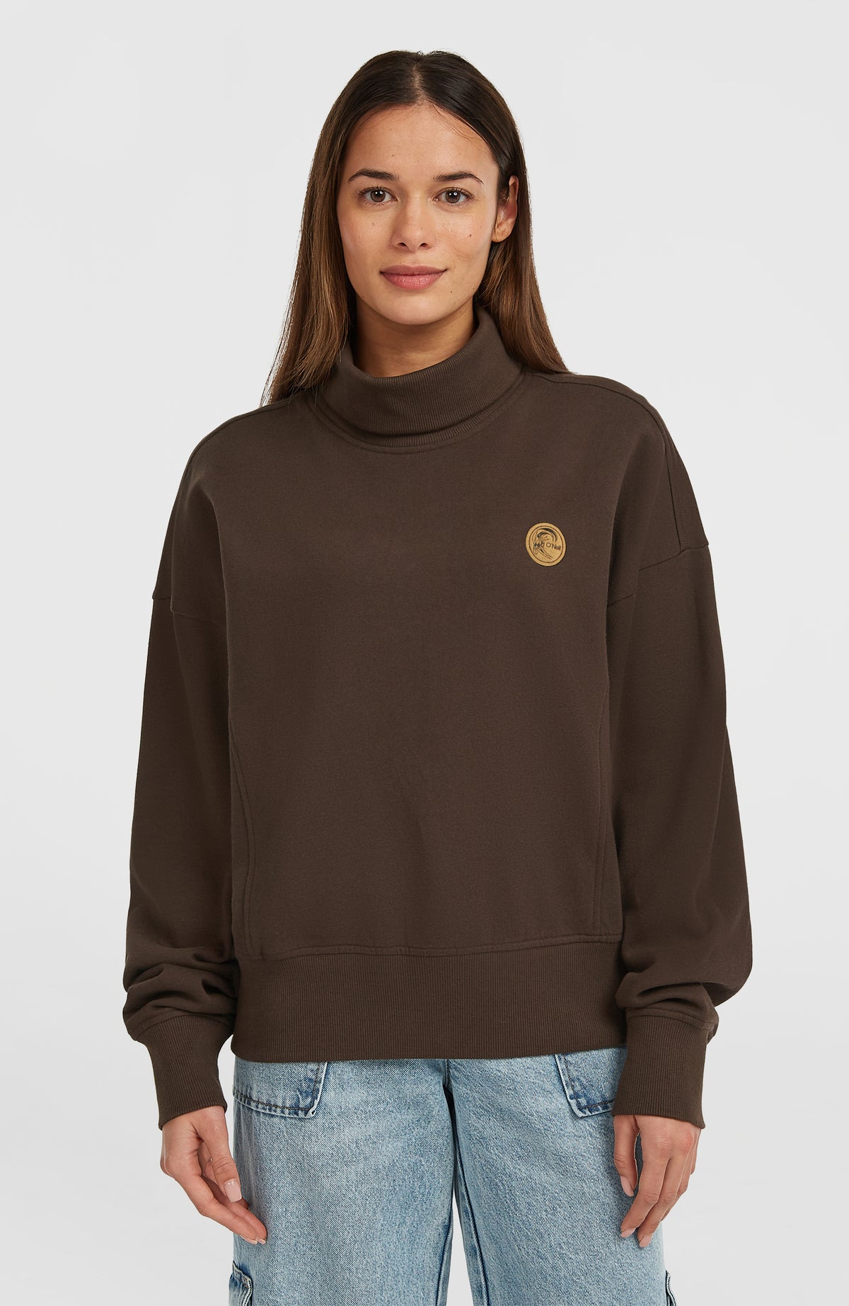 O'Riginals High-Neck Crew Sweatshirt | Coffee Bean