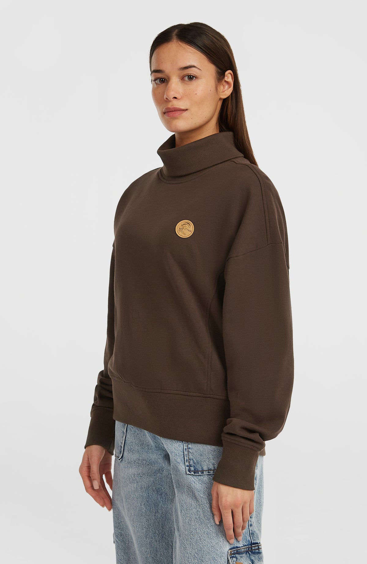 O'Riginals High-Neck Crew Sweatshirt | Coffee Bean