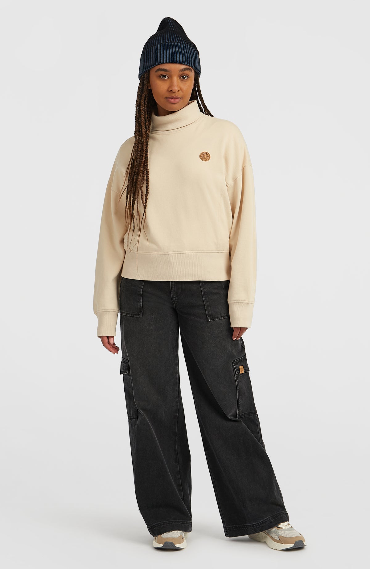 O'Riginals High-Neck Crew Sweatshirt | Macaron