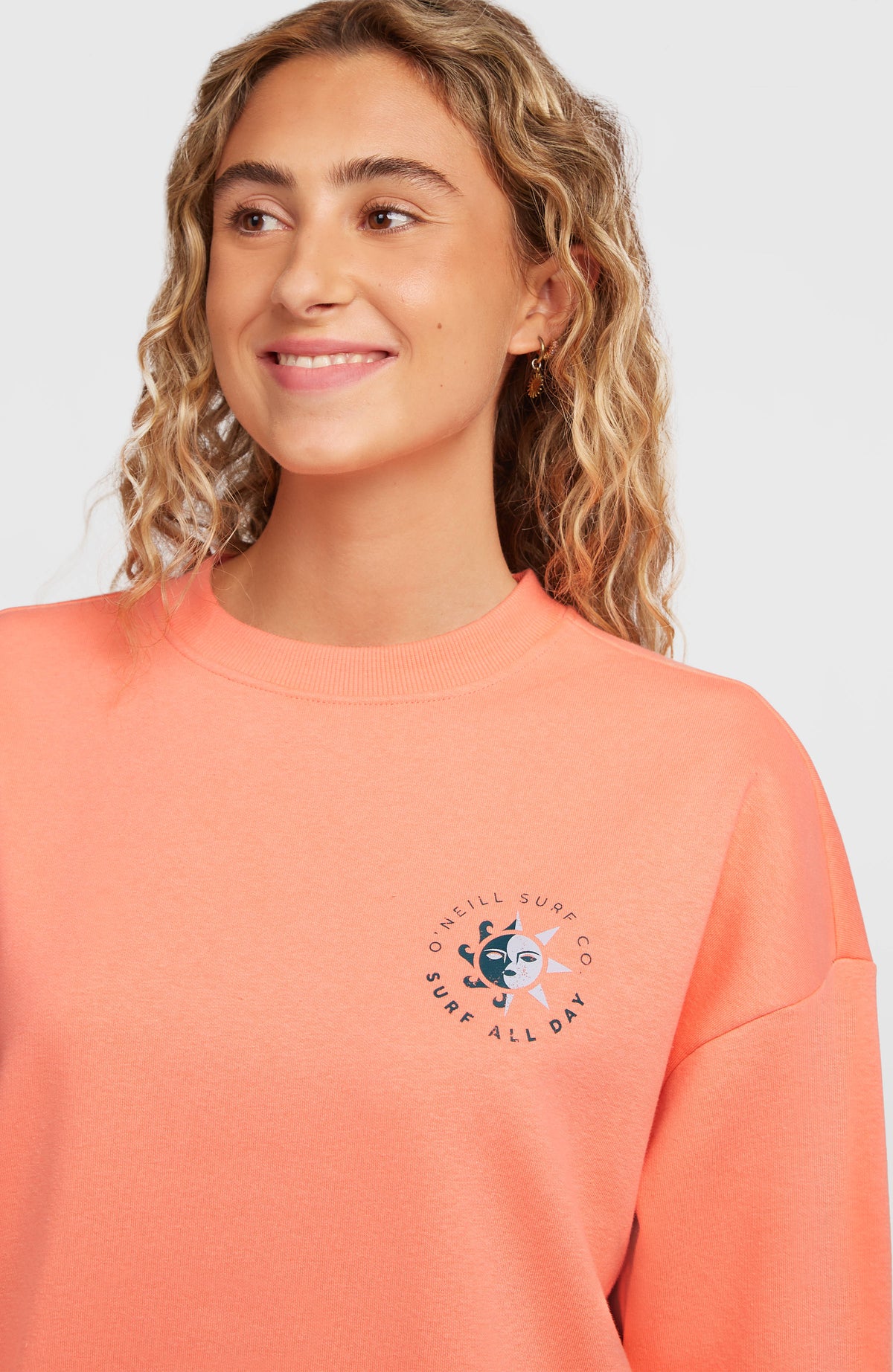 Summer Musthave Crewneck Sweatshirt | Funky Peach