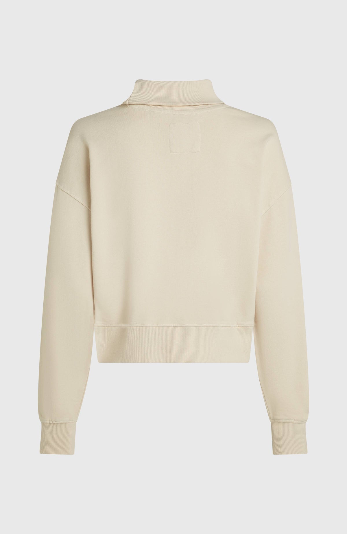 O'Riginals High-Neck Crew Sweatshirt | Linen White