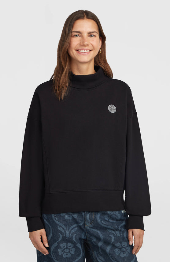 O'Riginals High-Neck Crew Sweatshirt | Black Out