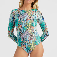 Ocean Mission Swimsuit | Blue Comic Seaweed