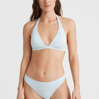 Marga - Cruz Halter Bikini Set | Blue Simple Stripe