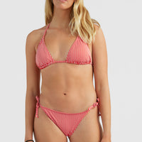 Capri - Bondey Triangle Bikini Set | Red Simple Stripe