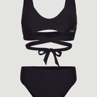 Sofie - Love Longline Triangle Bikini Set | Black Out