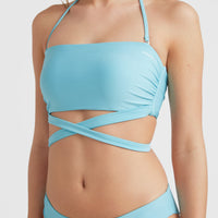 Jen - Maoi Bandeau Bikini Set | Blue Topaz