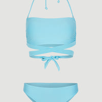 Jen - Maoi Bandeau Bikini Set | Blue Topaz