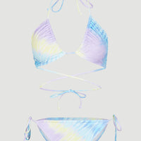 Kat Becca Women Of The Wave Triangle Bikini Set | Blue Tie Dye