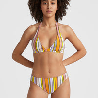 Marga - Rita Halter Bikini Set | Multi Stripe