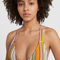 Marga - Rita Halter Bikini Set | Multi Stripe