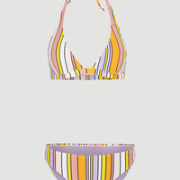 Marga - Rita Halter Bikini Set | Multi Stripe
