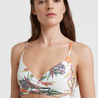 Baay - Maoi Bralette Bikini Set | White Tropical Flower