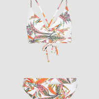 Baay - Maoi Bralette Bikini Set | White Tropical Flower